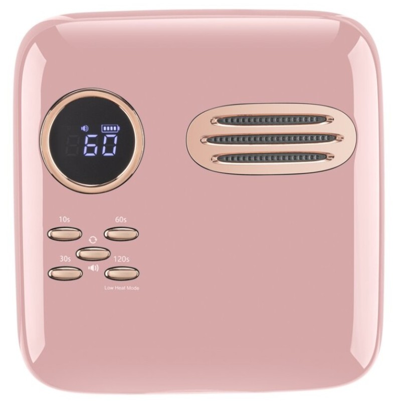 M&r 701ProコードレスLEDネイルランプ、ワイヤレスネイルドライヤー、72W充電式LEDネイルライト、4つのタイマー設定センサーを備えたポータブルジェルUV LEDネイルランプ、LCDディスプレイグリーン