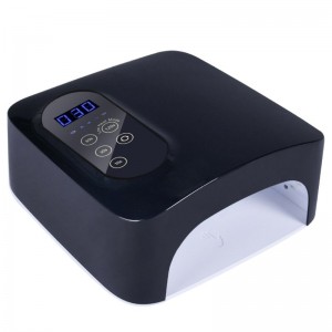 M&r 601Pro 72WコードレスLEDネイルランプ、充電式LEDネイルドライヤー、15600MAHワイヤレス高速マニキュアカーリングランプ、プロのジェルネイルライトネイルアートマニキュアツール(充電式)