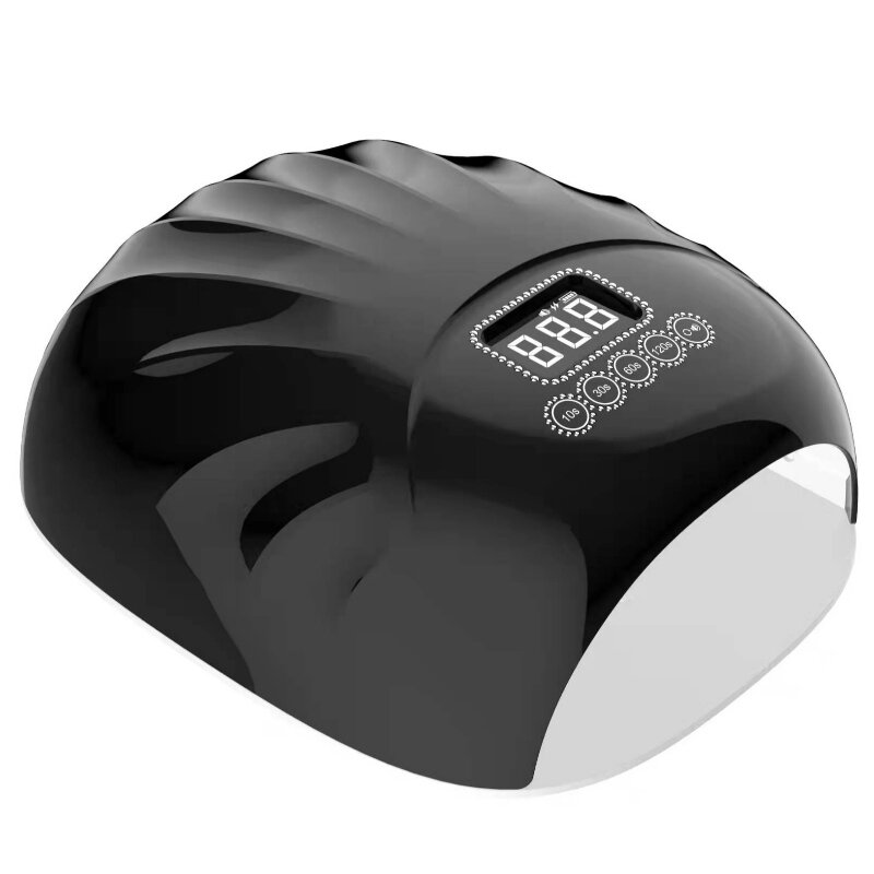 M&r 802ProコードレスLEDネイルランプ、ワイヤレスネイルドライヤー、72W充電式LEDネイルライト、4つのタイマー設定センサーを備えたポータブルジェルUV LEDネイルランプ、LCDディスプレイグリーン